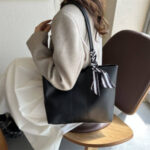 Women’s Faux Leather Shoulder Tote Bag CB50