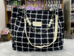 Tweed Plaid Shoulder Handbag CB14