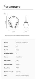 Description: 6 Month Official Warranty Upgraded Li-polymer battery Longer battery life Micro-SD card are supported Bluetooth version: 5.4