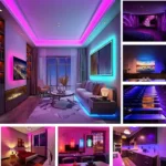 NNK LED Strip light RGB waterproof Remote Control Charging for The Bathroom and Gaming Room Overall Home Decoration Light