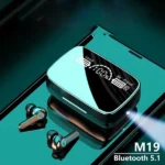 M19 Pro Earphone Bluetooth Wireless Headphones with Microphone Low Latency.