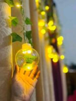 Wish Ball Leaf Curtain Light - 10 feet, 12 Wish Ball (P-3124)