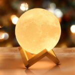 3D Led Moon Night Light lamps for Kids Gifts for Women, USB & Touch Control & Dimmable Moon Lamp with Stand, Creative Home Decoration (P-3125)