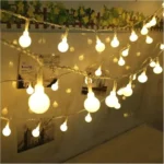 Warm White Snow Ball Fairy Lights , Waterproof Decorative Fairy Lights Set of 28 Pieces (P-3152)